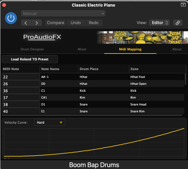 Boom Bap Drums — MIDI mapping for all electronic drum kits