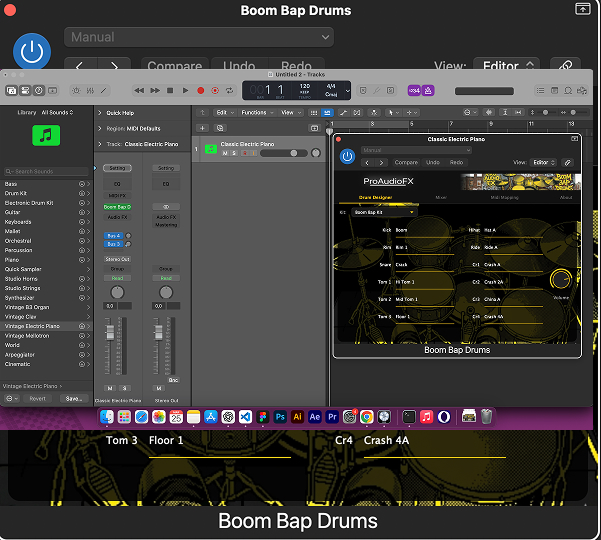 Boom Bap Drums — plugin view