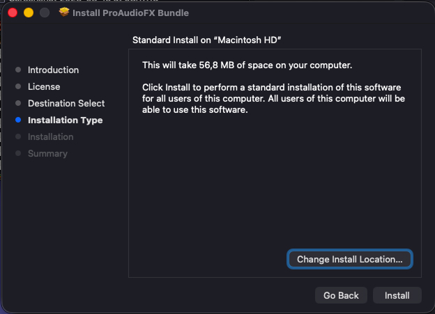 Installation step 5 — install