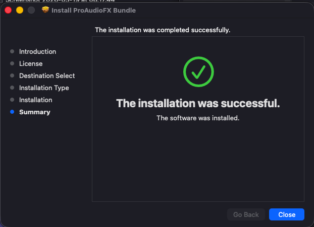 Installation step 6 — restart DAW and scan plugins