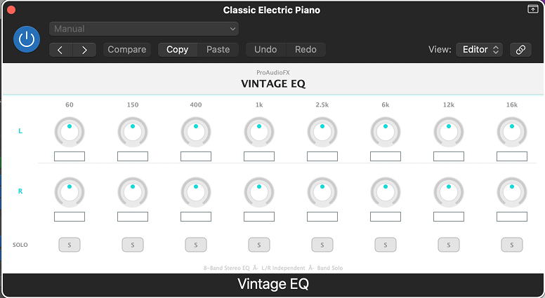 Vintage EQ — Free 8-Band Stereo Graphic EQ VST Plugin with Band Solo